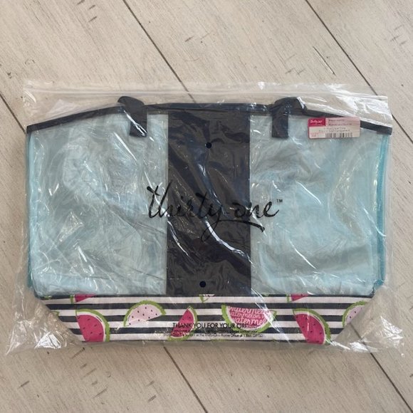 Thirty One In The Clear Tote, Slice of Summer, NEW - Picture 1 of 5